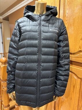 Columbia Black Hooded Quilted Puffer Jacket